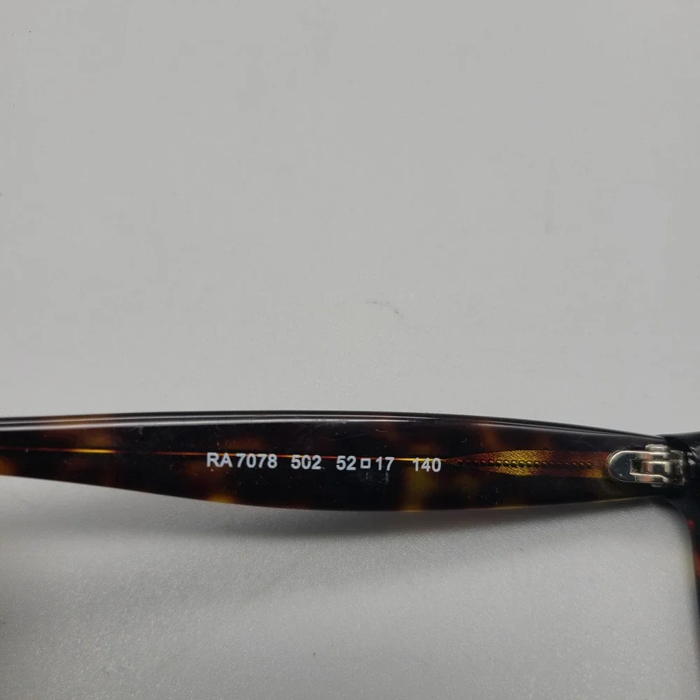 Ralph Lauren RA7078 502 Dark Havana Tortoise Eyeglasses Frames 52-17-140